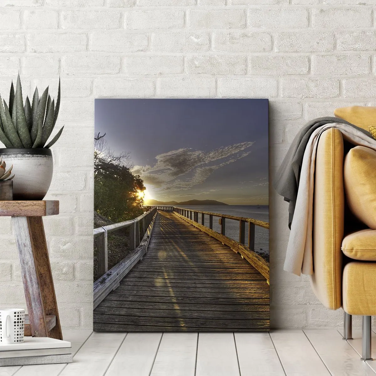 Obraz na płótnie - Iść, ciągle iść w stronę słońca - 45x80 cm