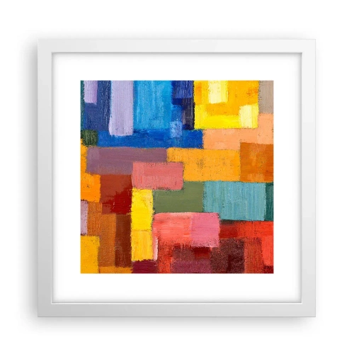 Plakat w białej ramie - Każdy inny, wszystkie barwne - 30x30 cm