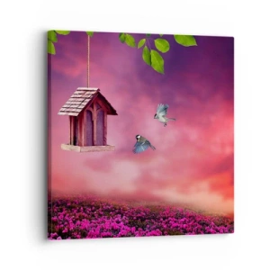 Obraz na płótnie - Zaproszenie na kolację - 30x30 cm