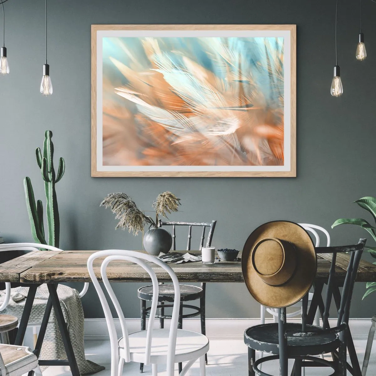 Plakat w ramie jasny dąb - W krainie łagodności - 100x70 cm