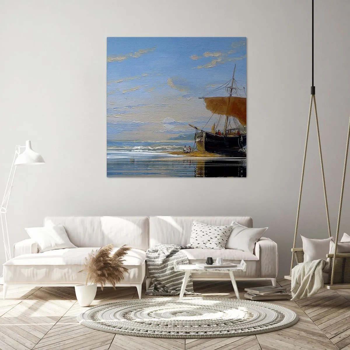 Obraz na płótnie - Woda, ziemia, powietrze - 50x50 cm