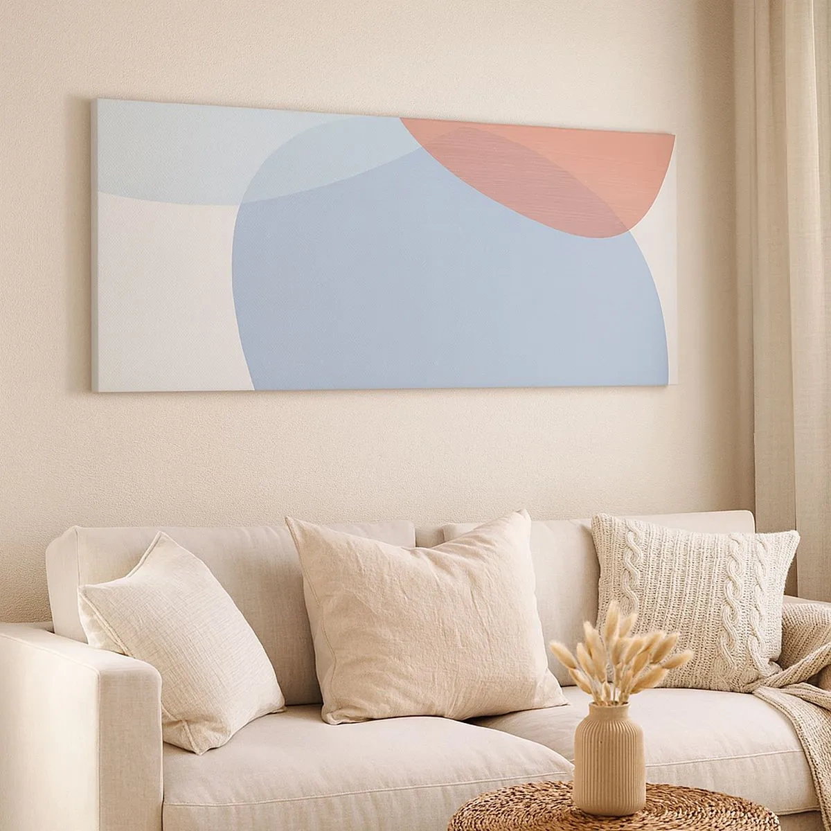 Obraz na płótnie - Pastelowe związki - 100x40 cm