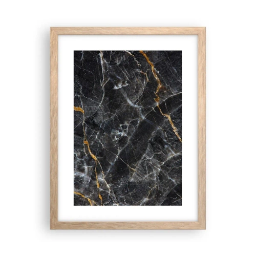 Plakat w ramie jasny dąb - Wewnętrzne życie kamienia - 30x40 cm