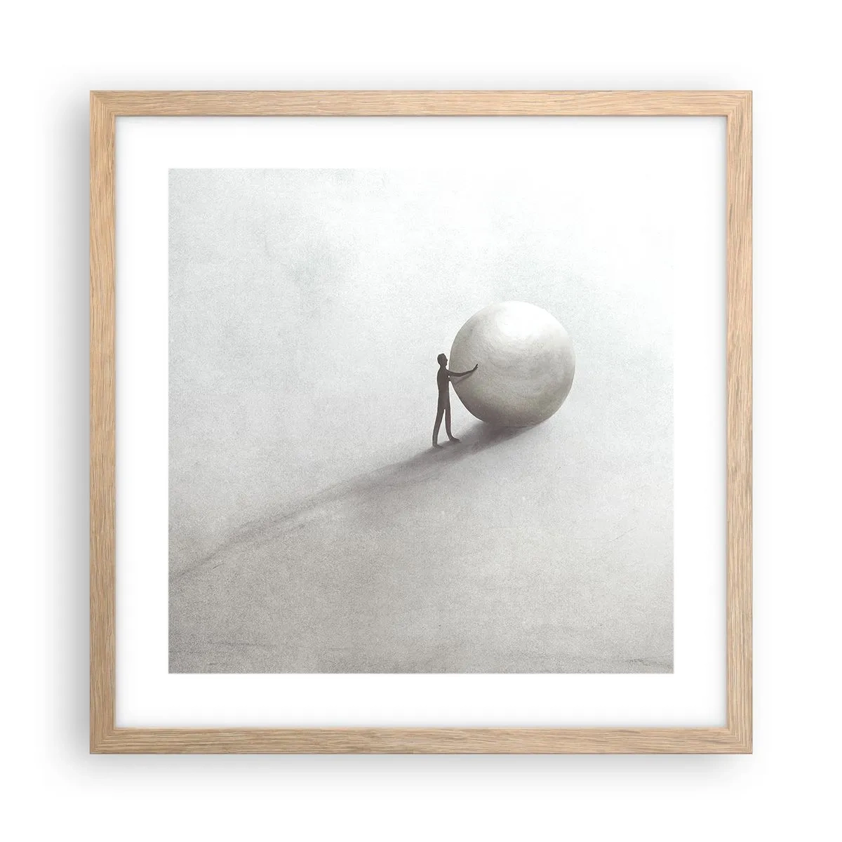 Plakat w ramie jasny dąb - Gra życia - 40x40 cm