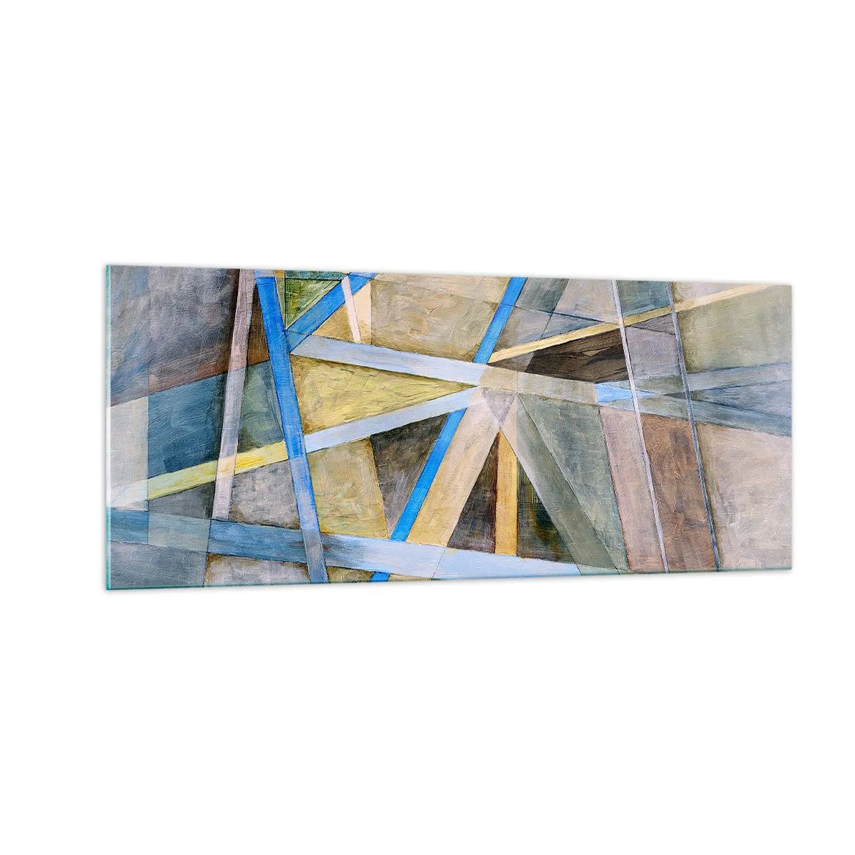 Obraz na szkle - Na wprost czy na skos? - 100x40 cm