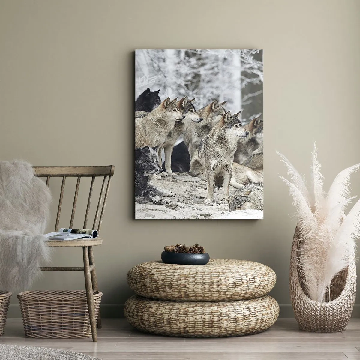 Obraz na płótnie - Rodzina i przyjaciele - 55x100 cm