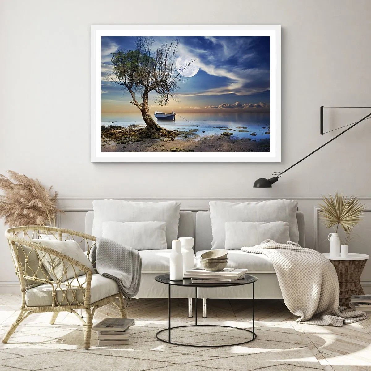 Plakat w białej ramie - To koniec czy początek? - 50x40 cm