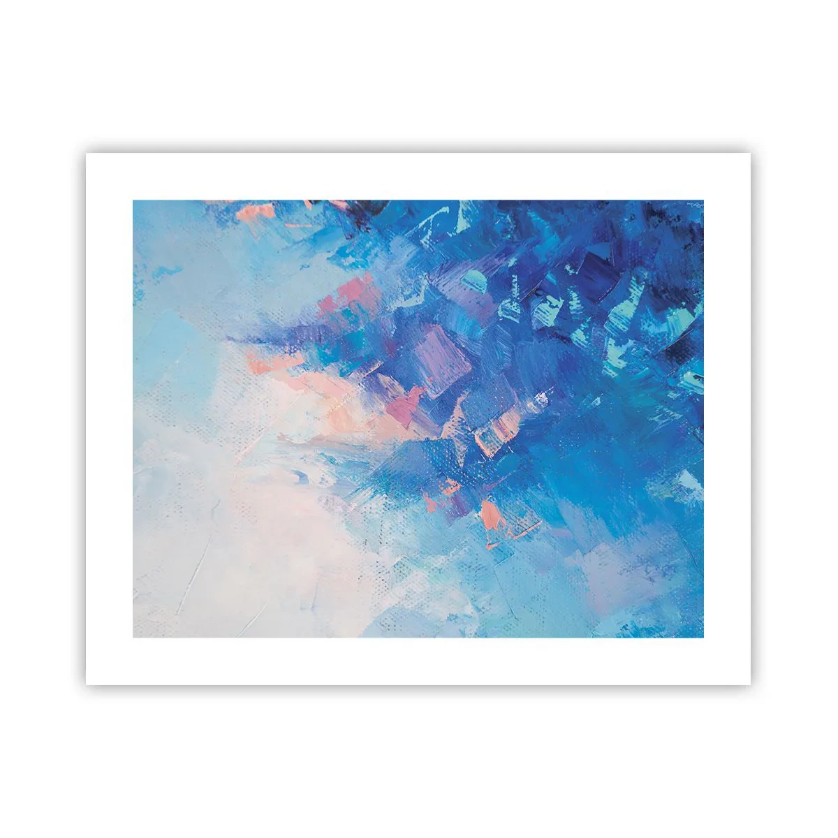 Plakat - Zimowa abstrakcja - 50x40 cm