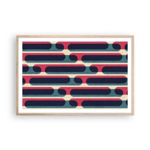 Plakat w ramie jasny dąb - W głąb i do przodu - 91x61 cm