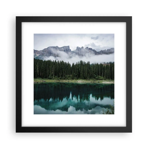 Plakat w czarnej ramie - Cicho, cicho, nie budźmy wody spiącej… - 30x30 cm