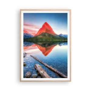 Plakat w ramie jasny dąb - Żar i chłód - 70x100 cm
