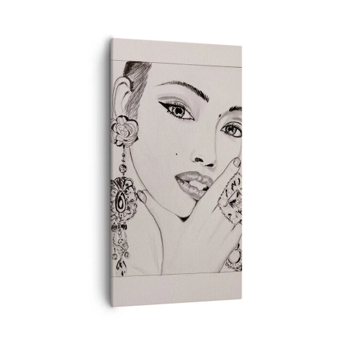 Obraz na płótnie - Najpiękniejszy klejnot - 55x100 cm