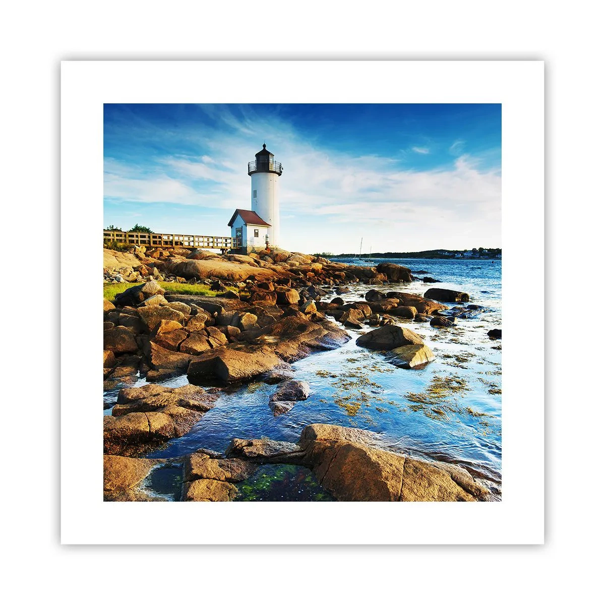 Plakat - Wracajcie szczęśliwie, czekam - 40x40 cm