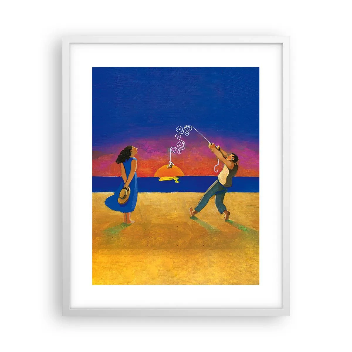 Plakat w białej ramie - Więcej niż gwiazdka z nieba - 40x50 cm