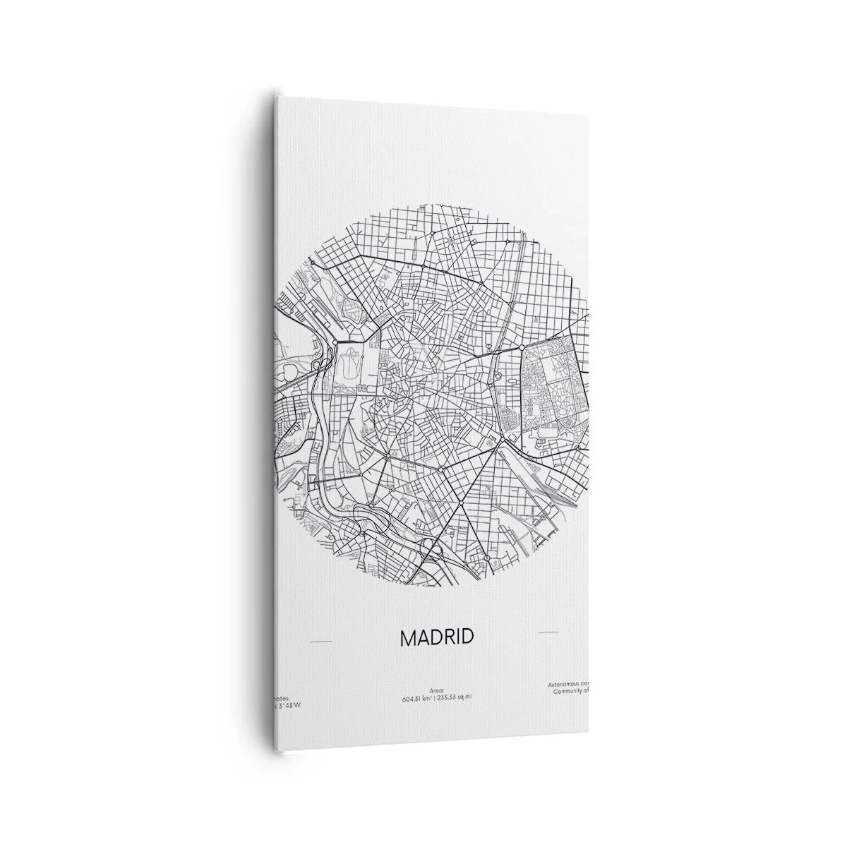 Obraz na płótnie - Anatomia Madrytu - 65x120 cm