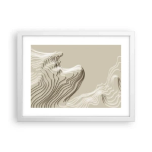 Plakat w białej ramie - Topografia sztuki - 40x30 cm