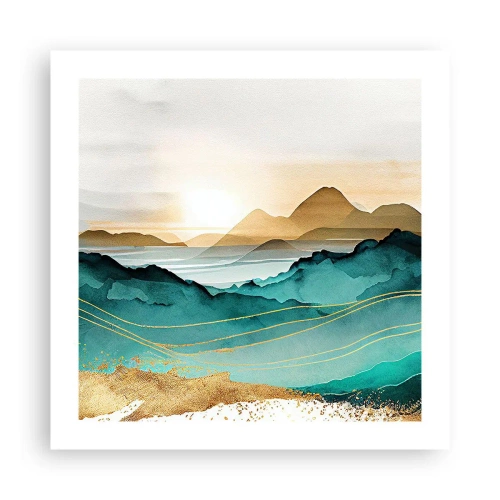 Plakat - Na granicy abstrakcji – pejzaż - 50x50 cm