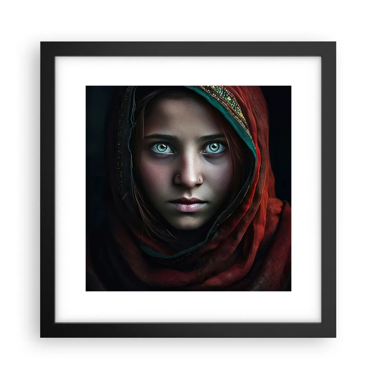 Plakat w czarnej ramie - Wschodnia księżniczka - 30x30 cm