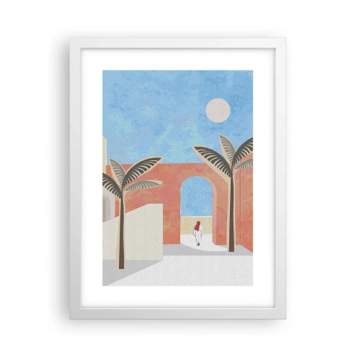Plakat w białej ramie - Arabski dzień - 30x40 cm