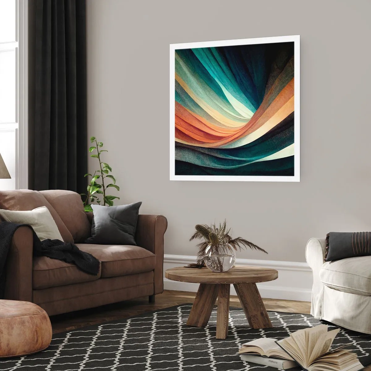 Plakat - Utkane z barw - 40x40 cm