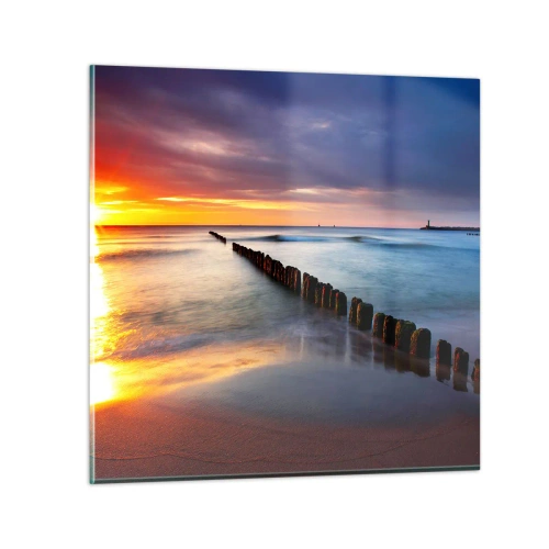 Obraz na szkle - Posłuchaj ciszy - 30x30 cm