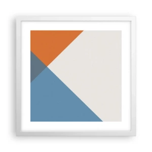 Plakat w białej ramie - Pod kątem… - 40x40 cm
