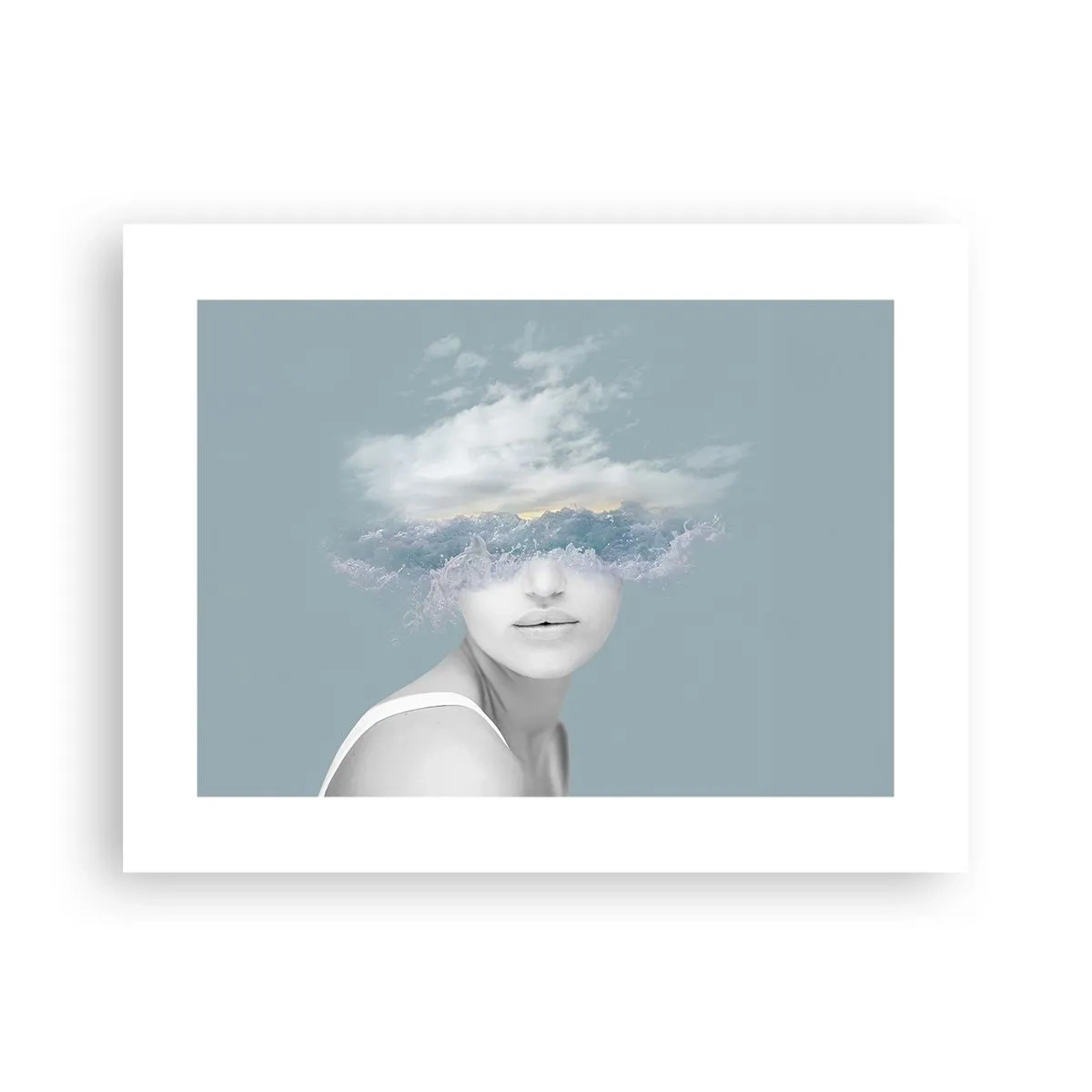 Plakat - Z głową w chmurach - 40x30 cm
