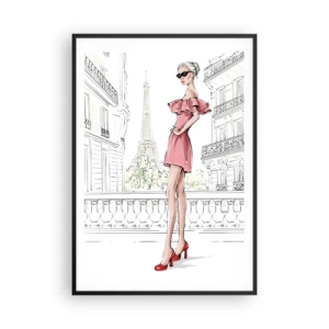 Plakat w czarnej ramie - Sztuka mody - 70x100 cm