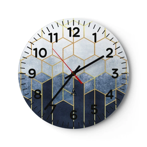 Zegar ścienny - Kompozycja w synkopowym rytmie - 30x30 cm