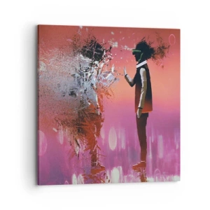 Obraz na płótnie - Czy można wejrzeć w siebie? - 70x70 cm