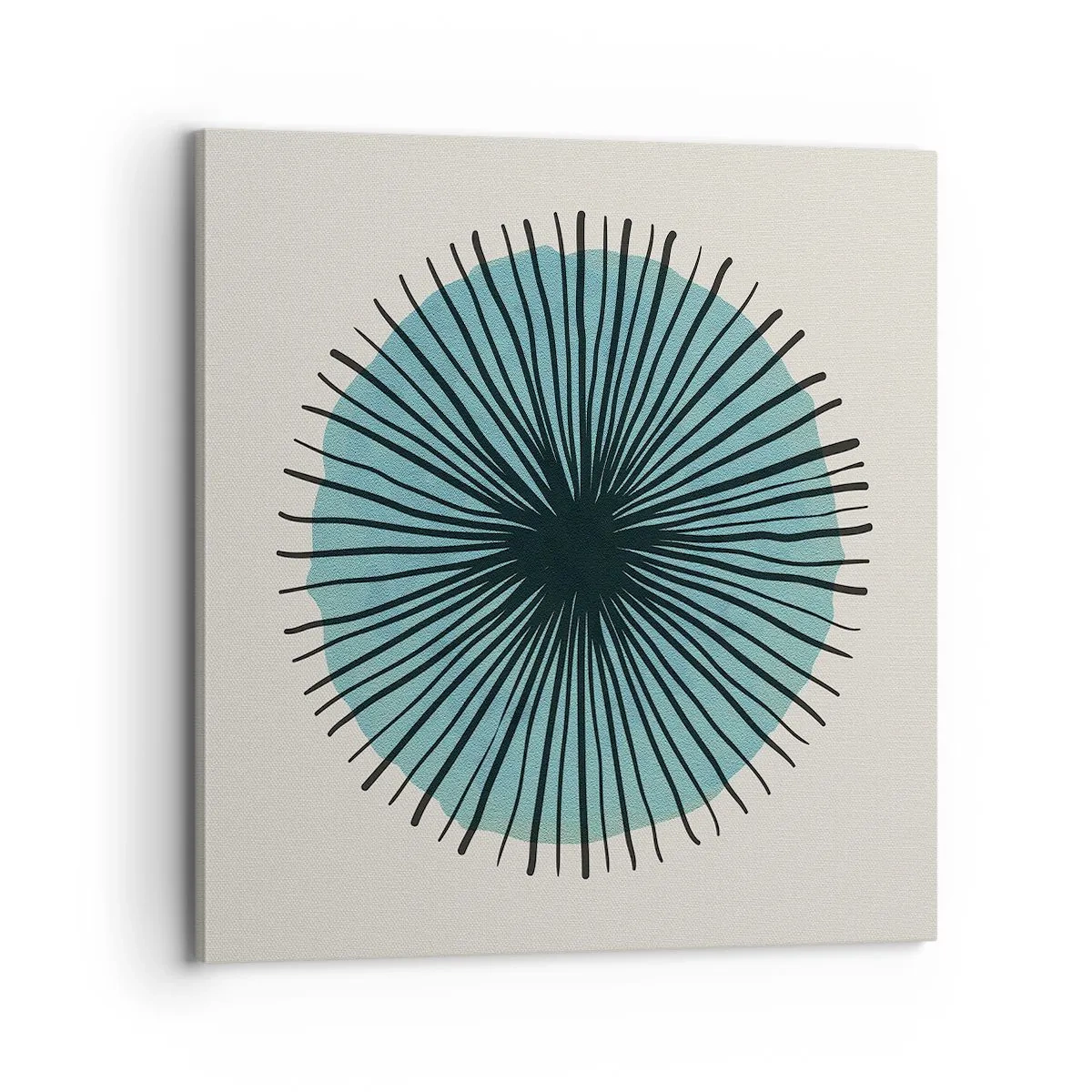 Obraz na płótnie - Promieniście na błękicie - 70x70 cm