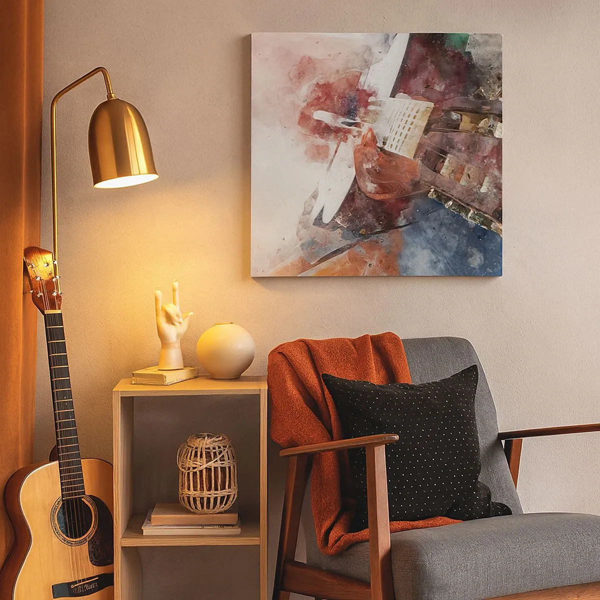 Obraz na płótnie - I co o tym myślisz? - 30x30 cm