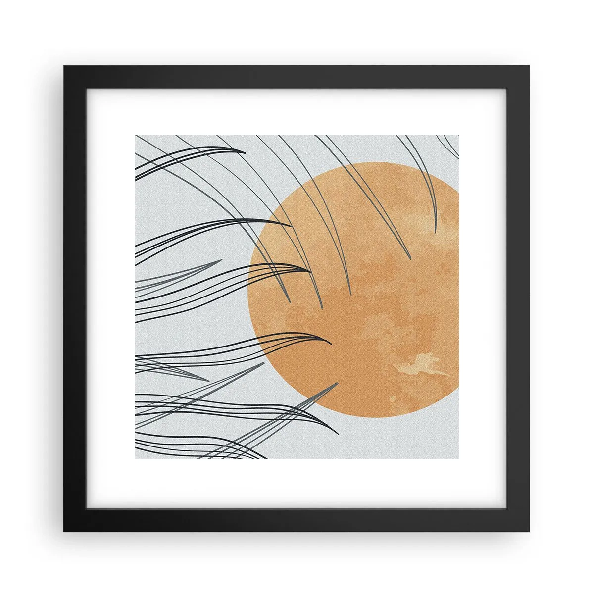 Plakat w czarnej ramie - Zawsze ku słońcu - 30x30 cm