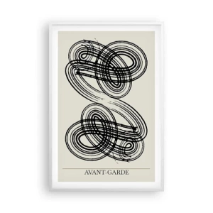 Plakat w białej ramie - Wyszło spontanicznie - 61x91 cm