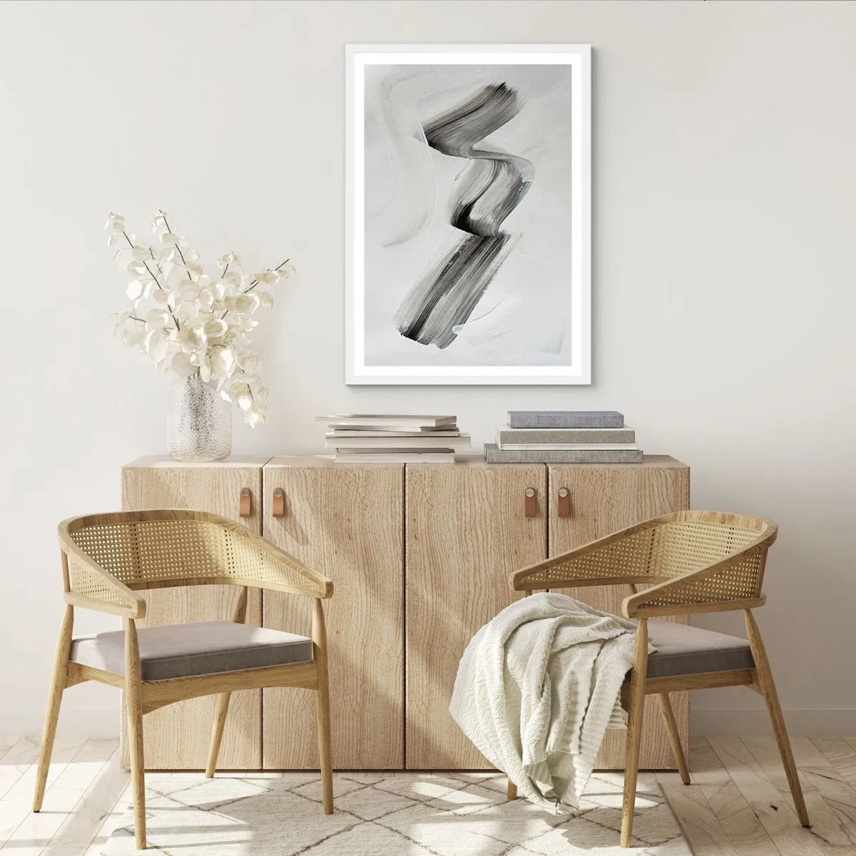 Plakat w białej ramie - Od niechcenia dla zabawy - 50x70 cm