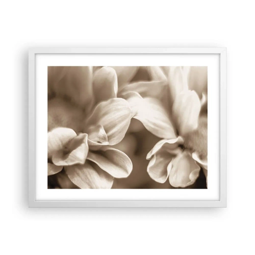 Plakat w białej ramie - Łagodne jak uśmiech - 50x40 cm