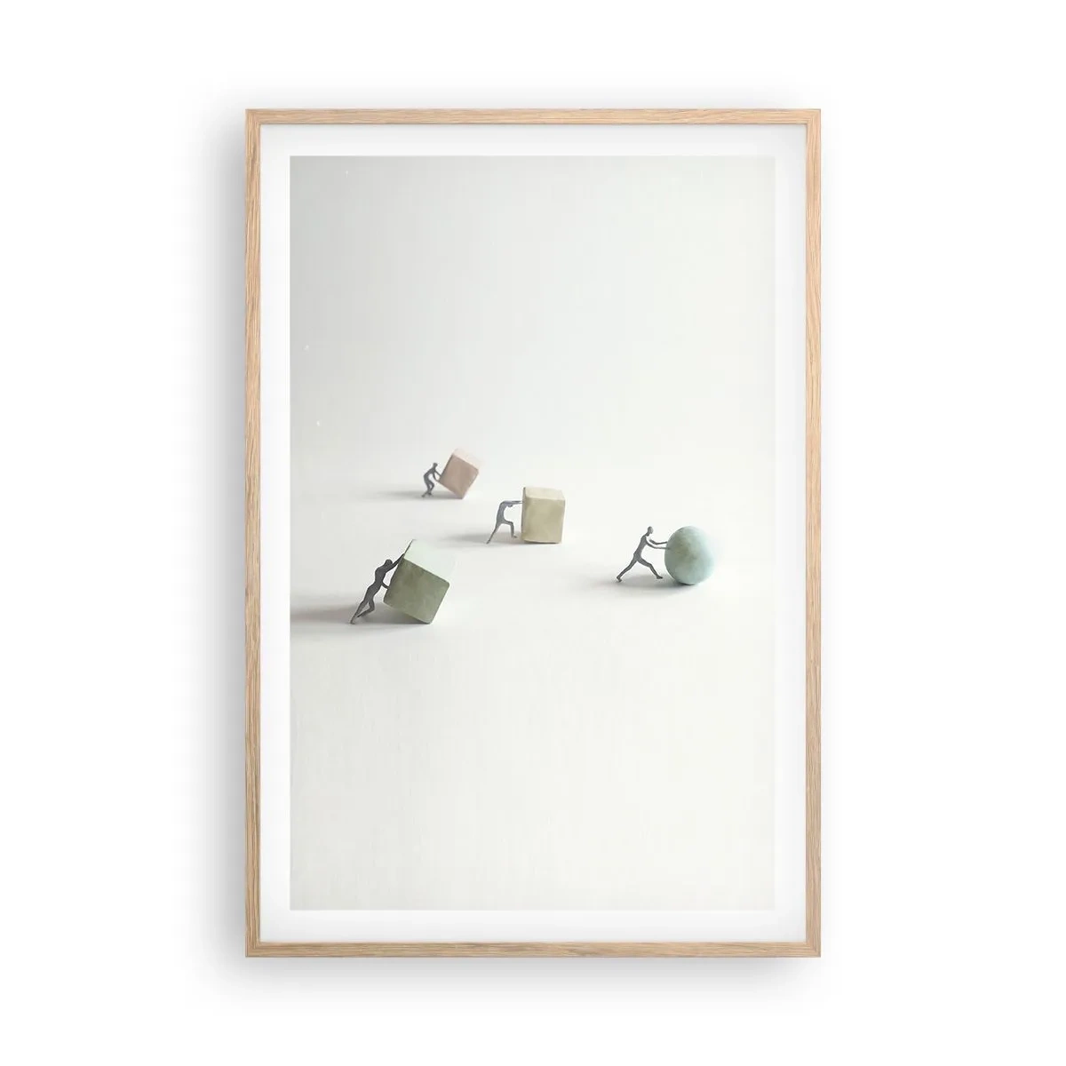 Plakat w ramie jasny dąb - Samo życie - 61x91 cm