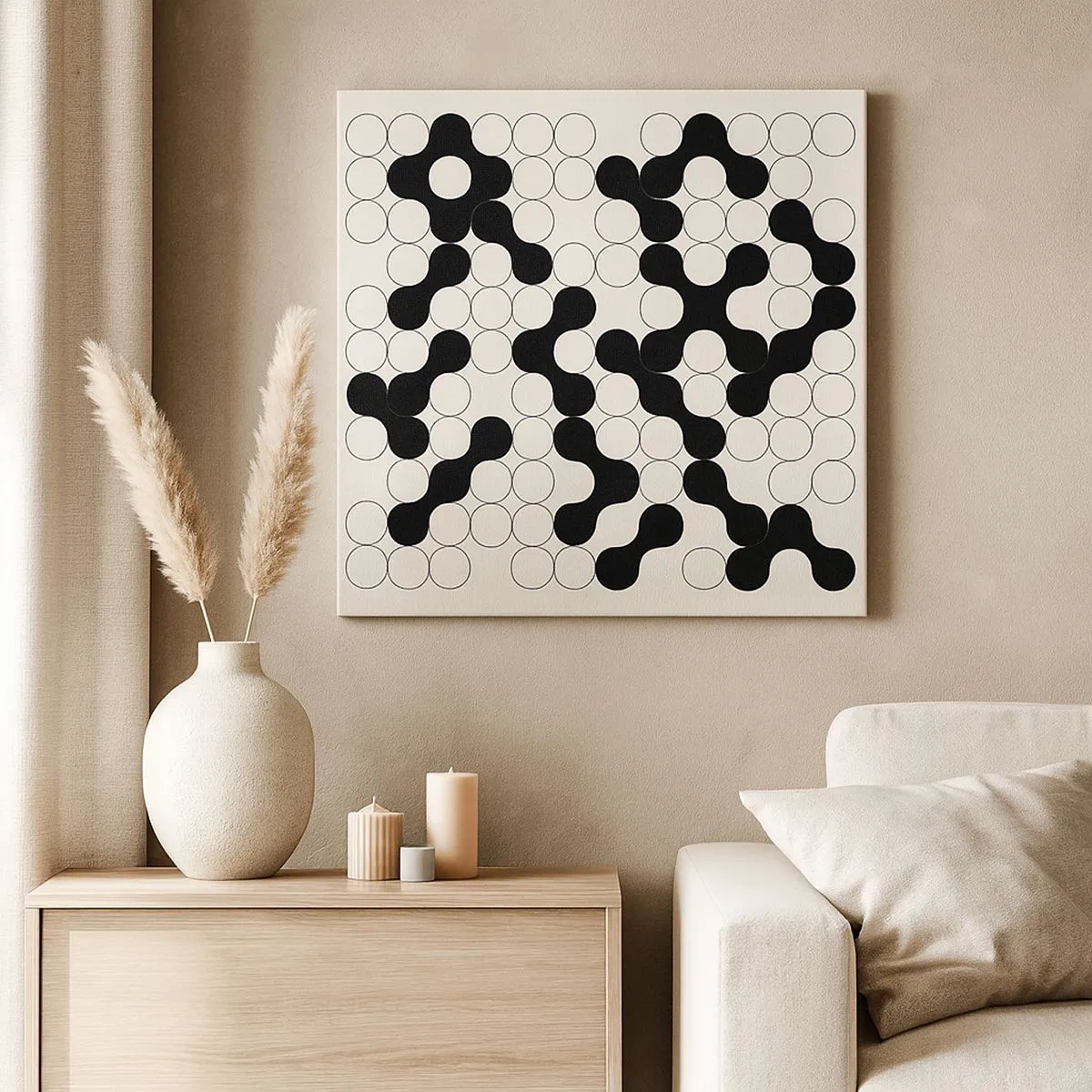 Obraz na płótnie - Chińska gra – wariacja - 30x30 cm