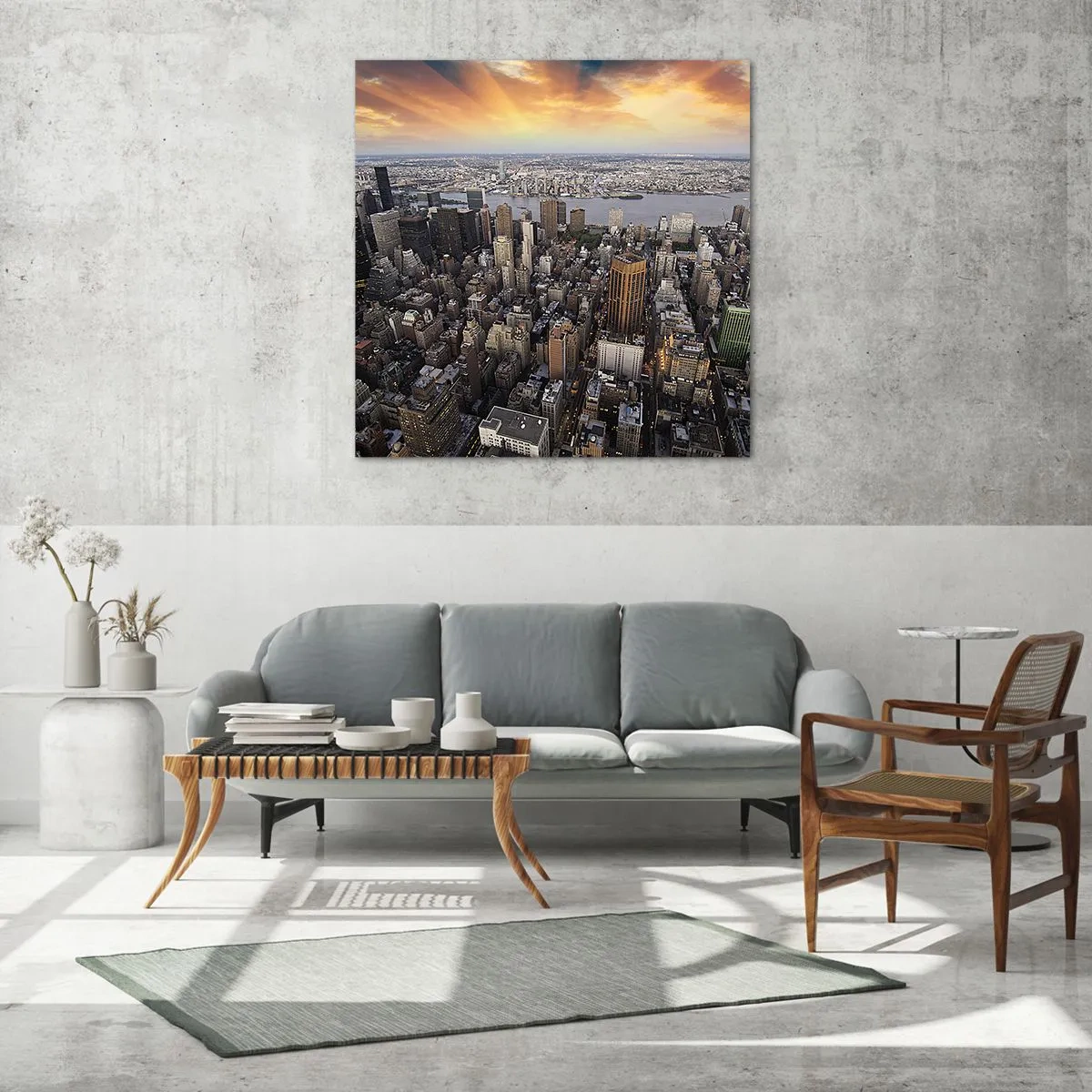 Obraz na szkle - Bijące serce naszych czasów - 30x30 cm