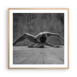 Plakat w ramie jasny dąb - Symetria odnaleziona - 60x60 cm