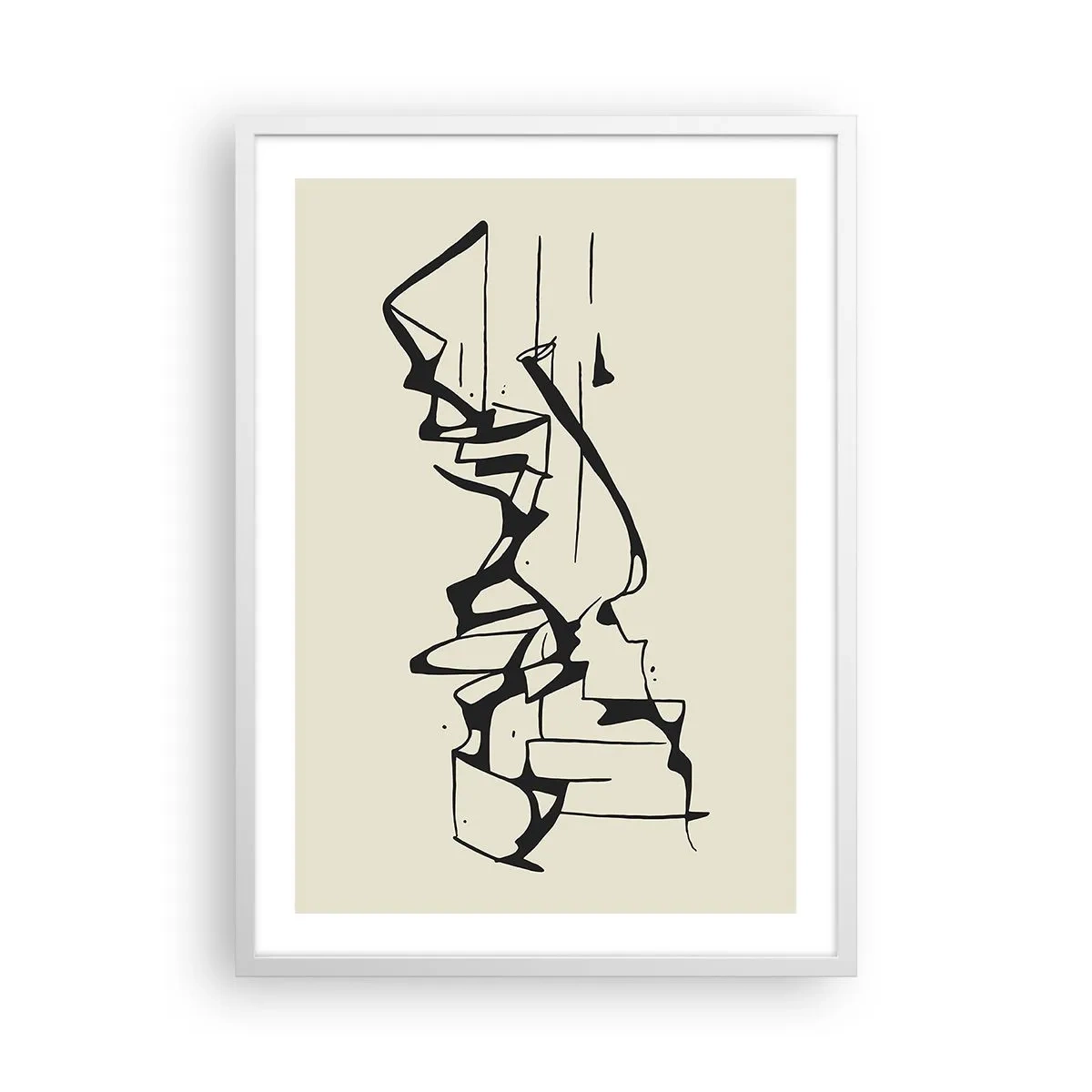 Plakat w białej ramie - Być może pejzaż - 50x70 cm