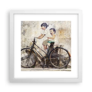 Plakat w białej ramie - Prawda czy fałsz? - 30x30 cm