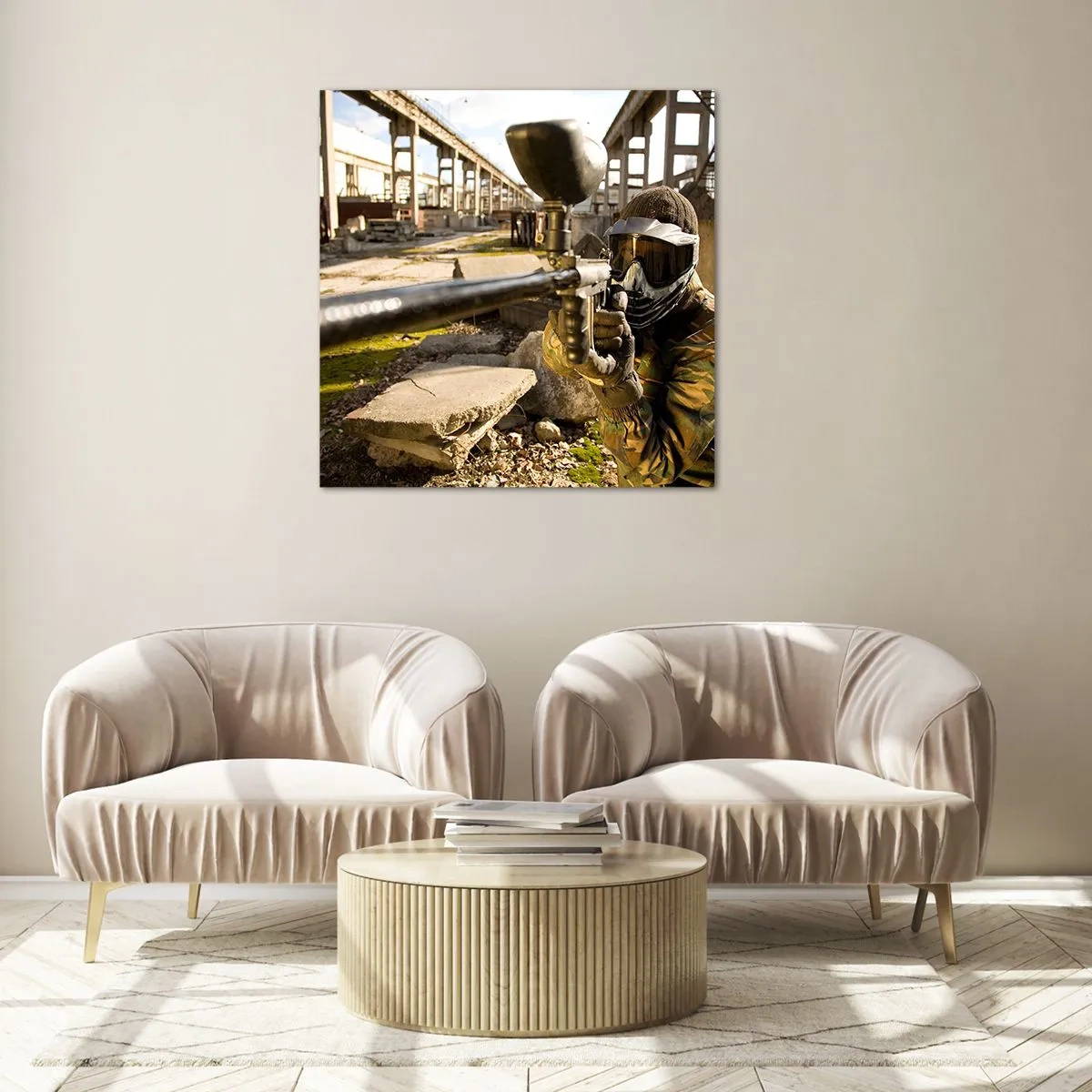 Obraz na szkle - I ty możesz zostać bohaterem - 50x50 cm