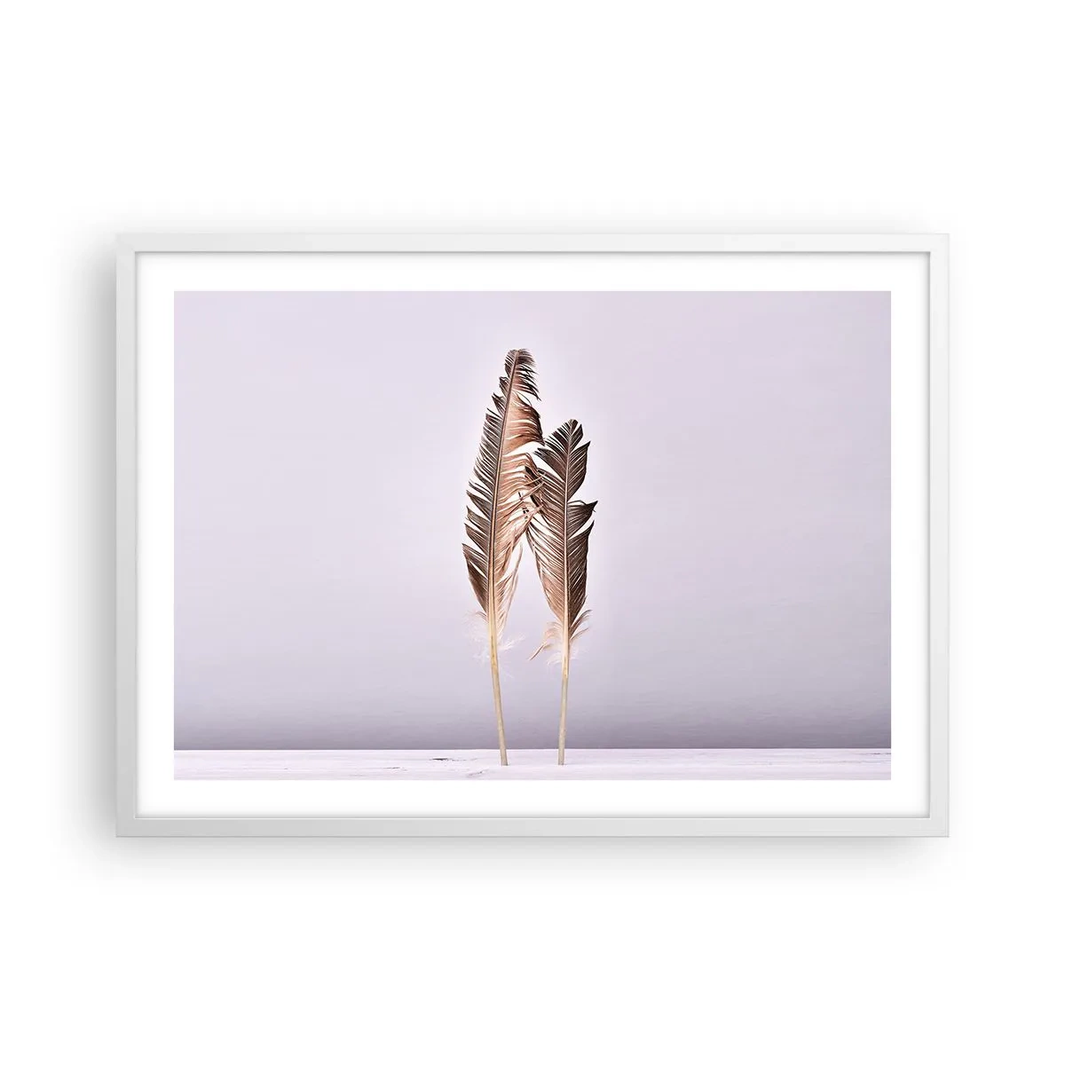 Plakat w białej ramie - Przeciw nicości - 70x50 cm