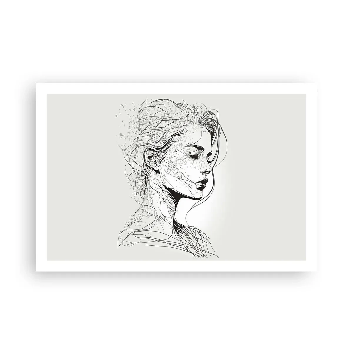 Plakat - Portret w zamyśleniu - 91x61 cm