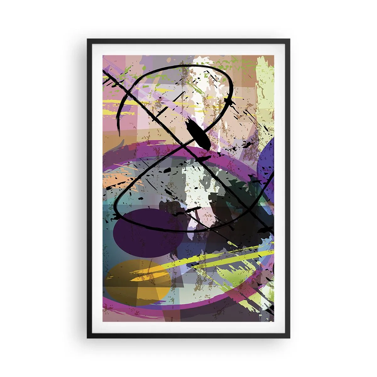 Plakat w czarnej ramie - Można wprost lub naokoło - 61x91 cm