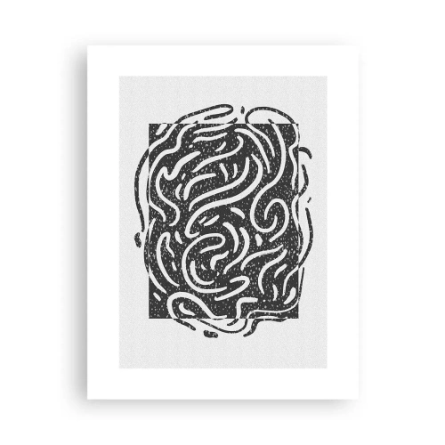 Plakat - Abstrakcja: taniec radości - 30x40 cm