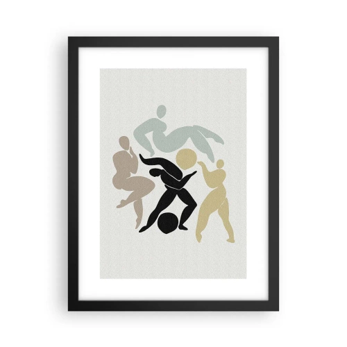 Plakat w czarnej ramie - Ruch dla zdrowia i dla urody - 30x40 cm