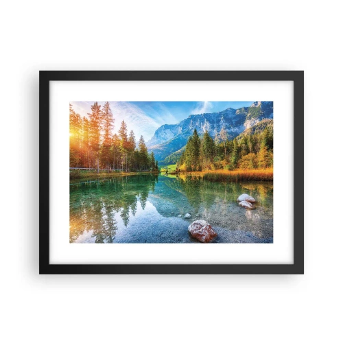 Plakat w czarnej ramie - Łagodność jesieni - 40x30 cm