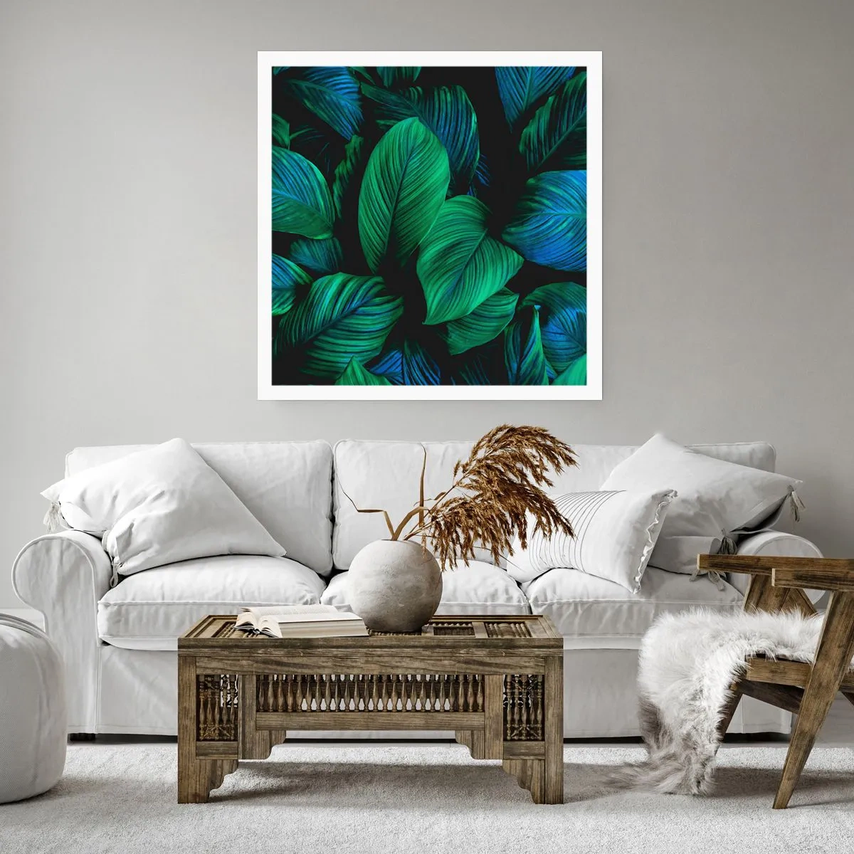 Plakat - W zielonym tłumie - 60x60 cm